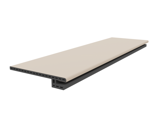 Добор крем матовый телескопический ДПК 150 мм для дверей POSEIDON