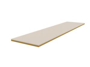 Добор крем матовый прямой ПВХ 250 мм для дверей POSEIDON