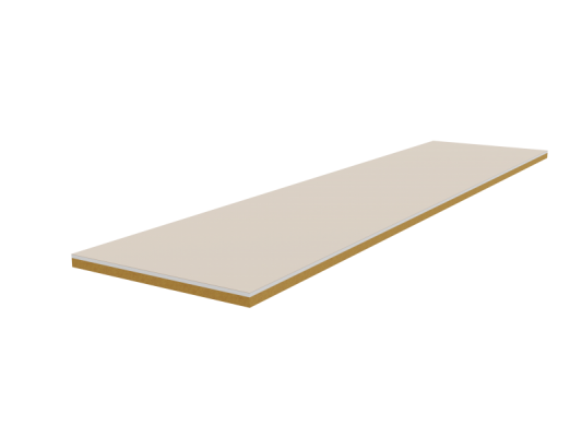 Добор крем матовый прямой ПВХ 250 мм для дверей POSEIDON