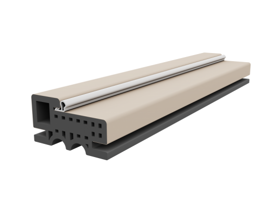 Дверная коробка ДПК 75х40 для одностворчатых дверей POSEIDON крем матовый