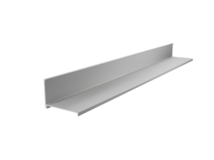 Притворная планка (алюминиевый нащельник) для полуторных и двухстворчатых дверей