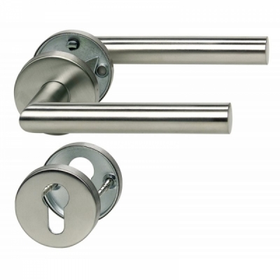 Ручка из нержавеющей стали 040 с накладкой на цилиндр