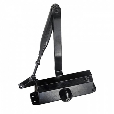 Дверной доводчик DL 77 black с тягой