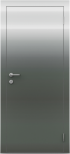 Гладкая одностворчатая дверь из нержавеющей стали ZEUS