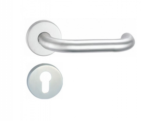 Ручка из нержавеющей стали 038 с накладкой на цилиндр