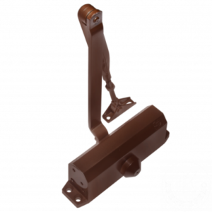 Дверной доводчик DL 77 brown с тягой