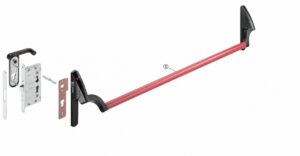 Система анти-паника в комплекте с противопожарным замком и штангой