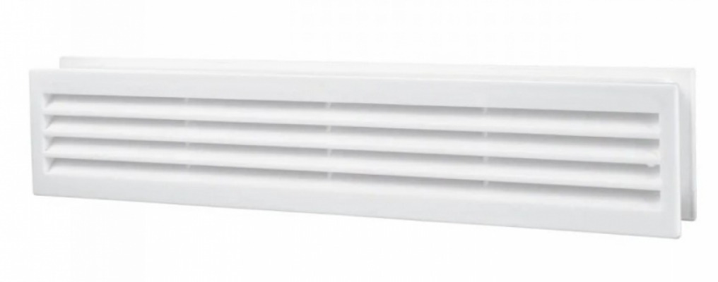Дверная вентиляционная решетка белая 430 мм