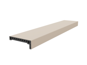 Наличник крем матовый телескопический ДПК для дверей POSEIDON 2170х70х10