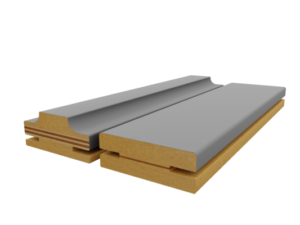 Дверная коробка сендвич 92х41 для одностворчатых маятниковых дверей POSEIDON серая